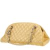 Chanel  Mademoiselle bag worn on the shoulder or carried in the hand  in yellow patent quilted leather - 00pp thumbnail
