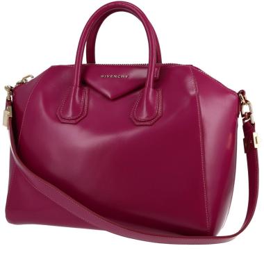 Bolso de mano Givenchy  Antigona modelo mediano  en cuero fucsia