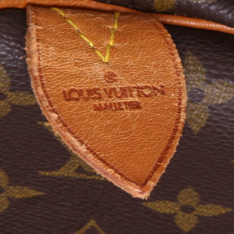 Louis Vuitton  Keepall 60 travel bag  in brown monogram canvas  and natural leather - Detail D2