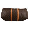 Borsa da viaggio Louis Vuitton  Keepall 60 in tela monogram marrone e pelle naturale - Detail D1 thumbnail