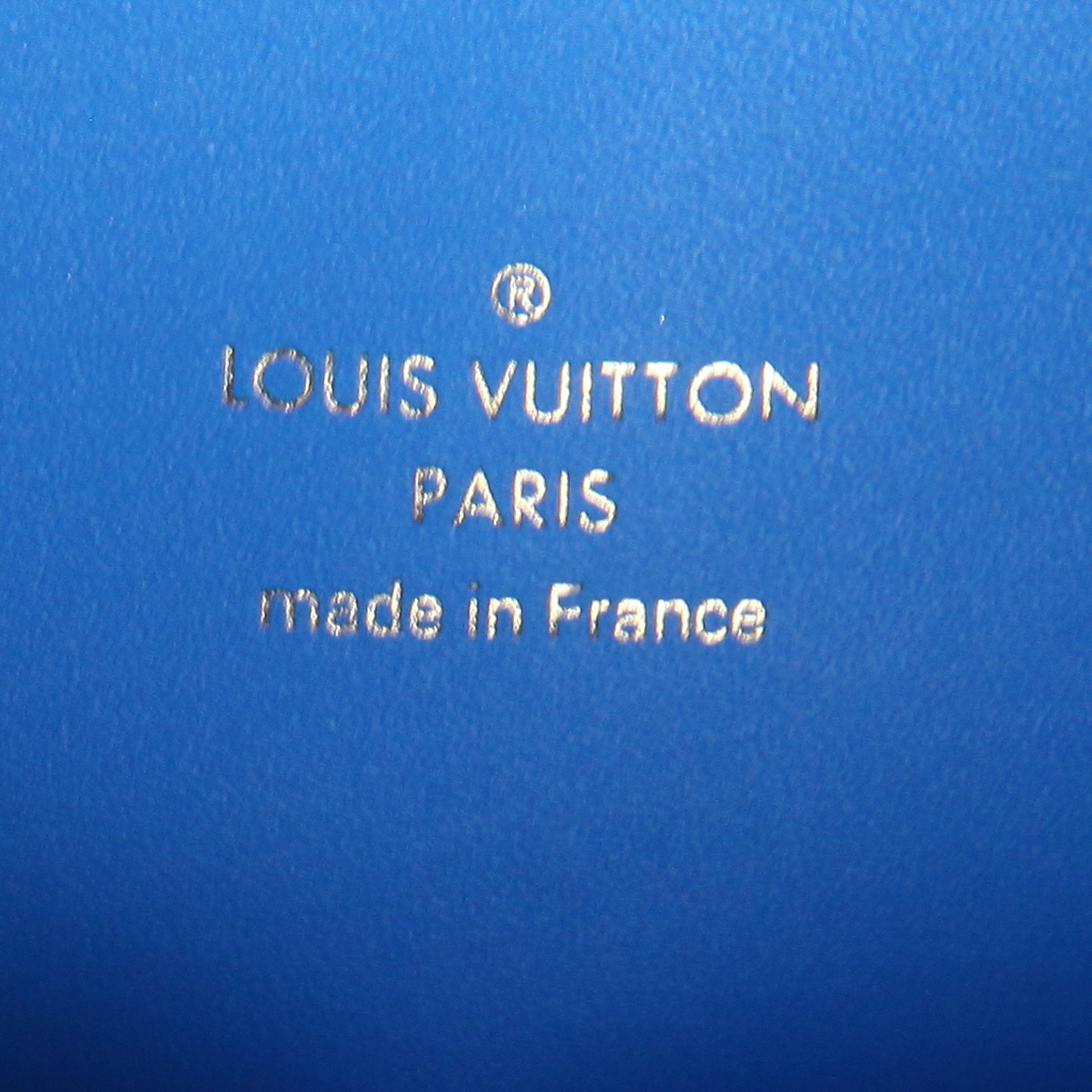 Bolsito de mano Louis Vuitton  Editions Limitées Jeff Koons Rubens en lona estampada beige y cuero azul - Detail D2