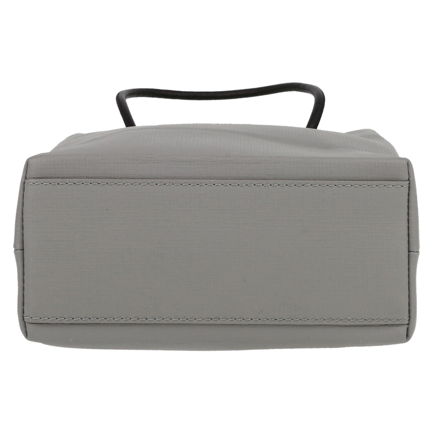 Balenciaga  Mini sac Shopping shoulder bag  in grey leather - Detail D1