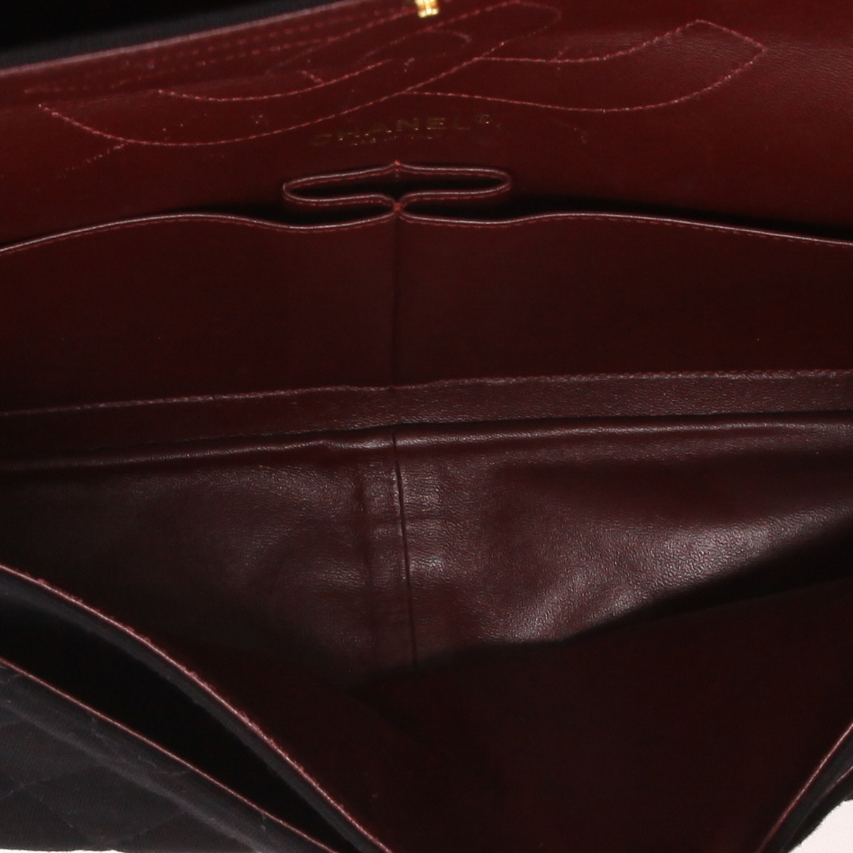 Sac à main Chanel  Chanel 2.55 en toile noire - Detail D3