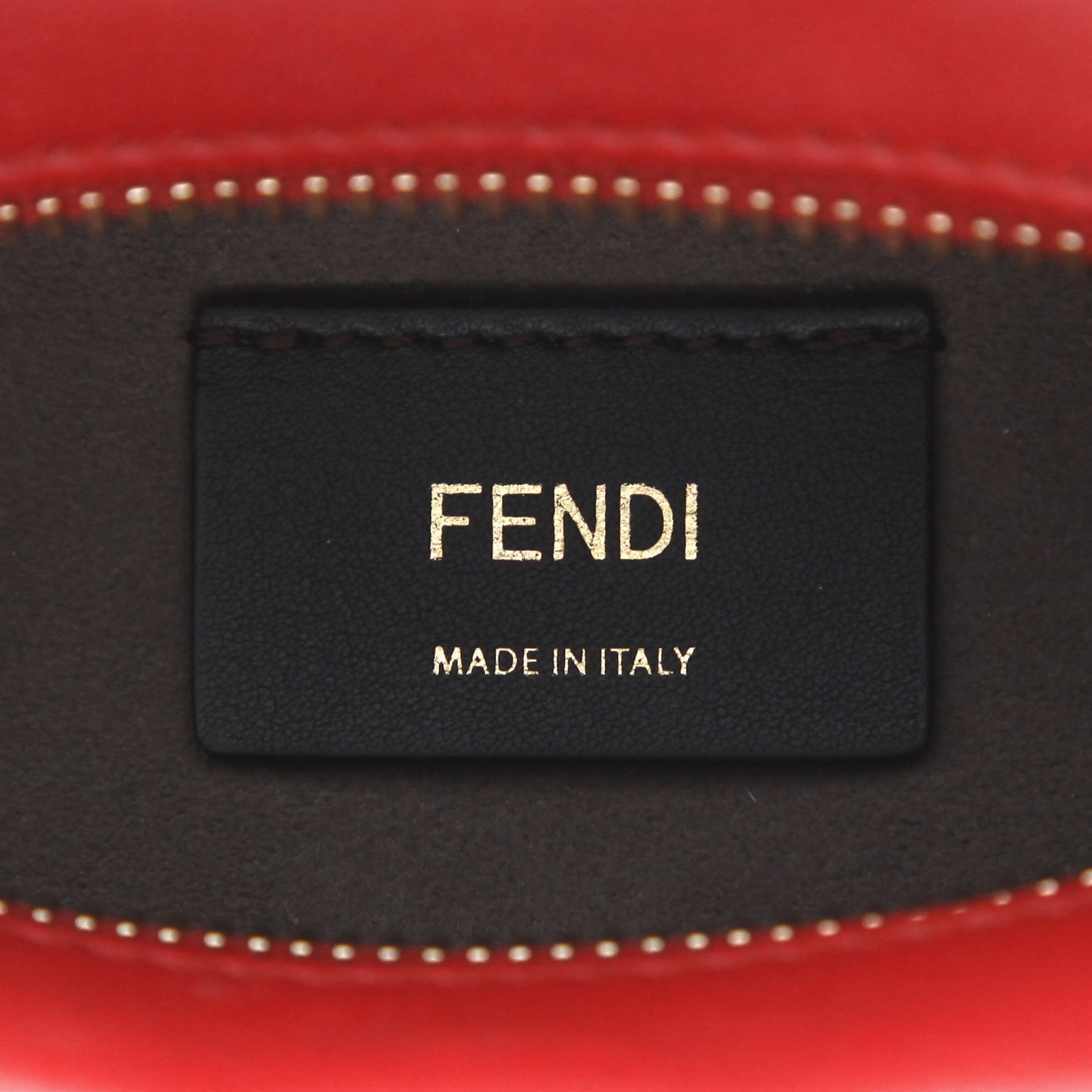 Bolso bandolera Fendi  Camera Case en cuero rojo - Detail D2