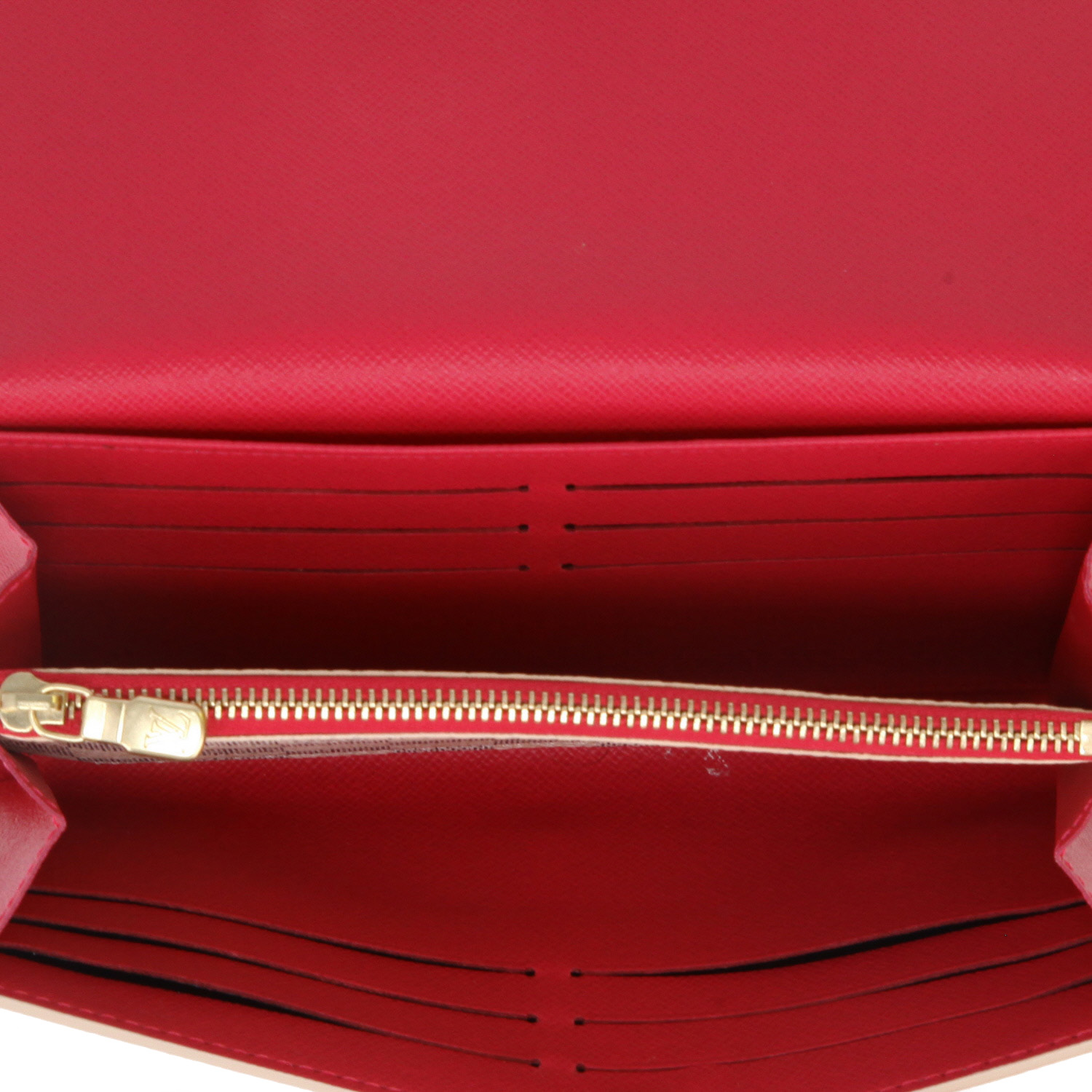 Louis Vuitton  Sarah wallet  in azur damier canvas - Detail D3
