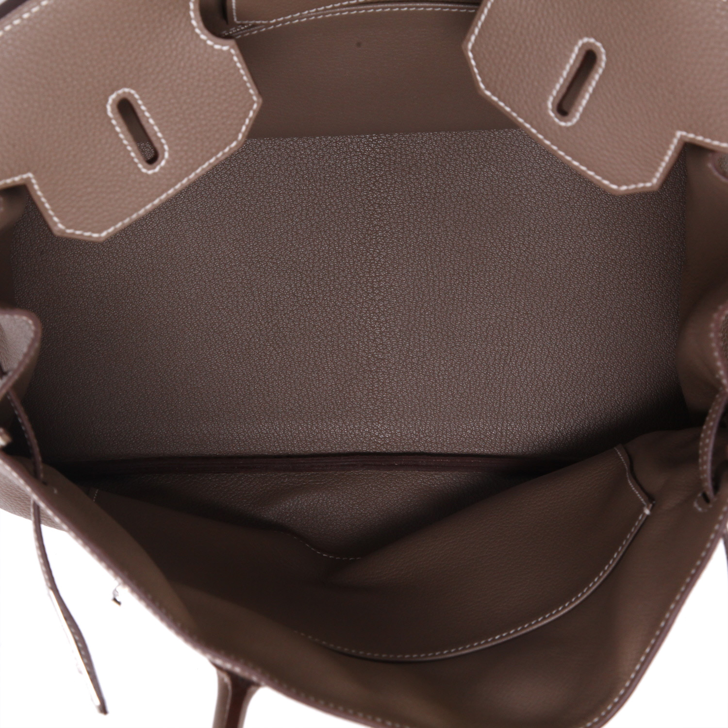 Hermès  Birkin 35 cm handbag  in etoupe togo leather - Detail D3