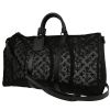 Bolso de fin de semana Louis Vuitton  Keepall Editions Limitées en lona negra y cuero negro - 00pp thumbnail