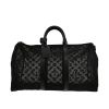 Bolso de fin de semana Louis Vuitton  Keepall Editions Limitées en lona negra y cuero negro - 360 thumbnail