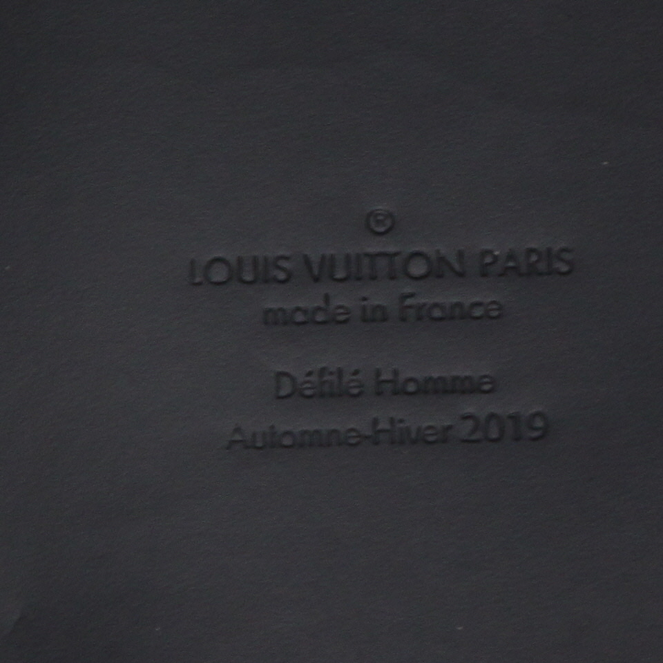 Borsa weekend Louis Vuitton  Keepall Editions Limitées in tela nera e pelle nera - Detail D2