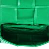 Bottega Veneta  Cassette shoulder bag  in green intrecciato leather - Detail D3 thumbnail