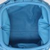 Bottega Veneta  The Pouch handbag/clutch  in blue intrecciato leather - Detail D3 thumbnail
