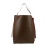 Celine   shopping bag  in brown and yellow leather - 360 thumbnail