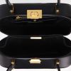 Dior  Ovale CD handbag  in black box leather - Detail D3 thumbnail
