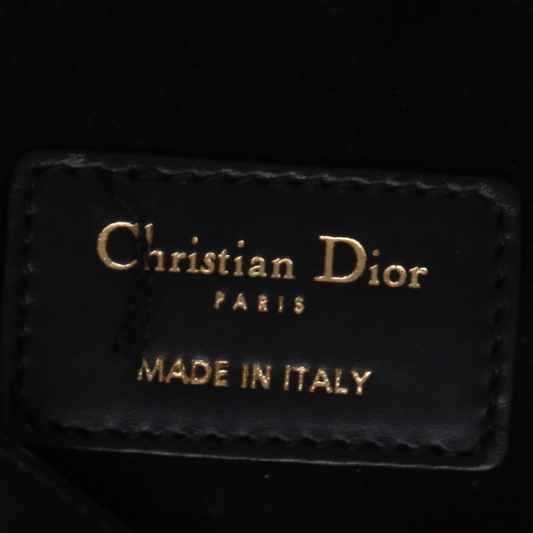 Bolso de mano Dior  Saddle en cuero negro - Detail D2