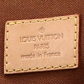 Borsa Louis Vuitton  Lockit in tela monogram e pelle naturale - Detail D2