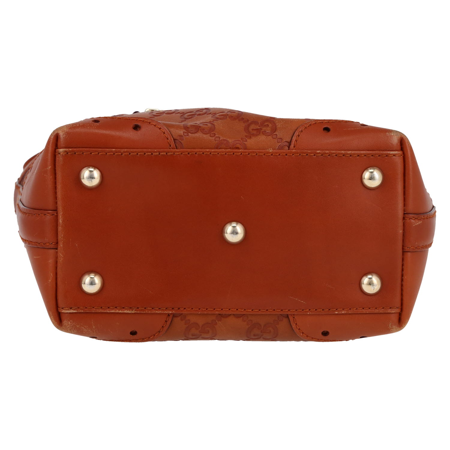 Gucci   handbag  in brown leather - Detail D1