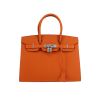 Bolso de mano Hermès  Birkin 30 cm en cuero epsom naranja Potiron - 360 thumbnail
