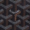 Shopping bag Goyard  Saint-Louis in tela Goyardine nera e pelle marrone - Detail D2 thumbnail