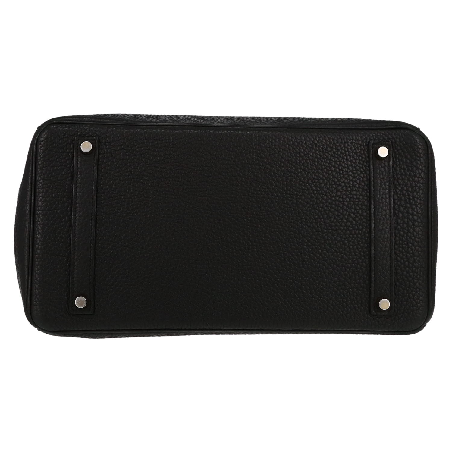 Bolso de mano Hermès  Birkin 35 cm en cuero togo negro - Detail D1