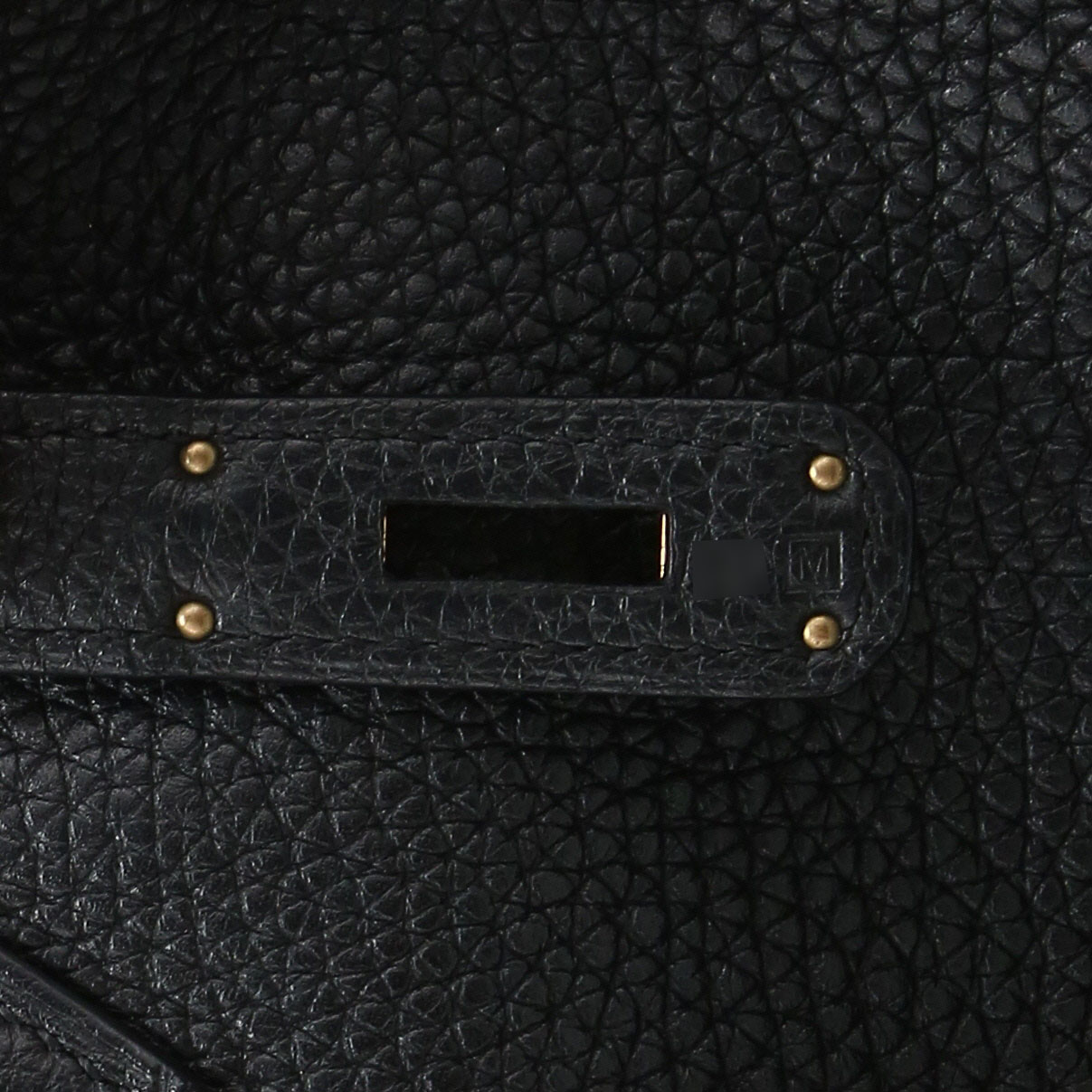 Sac à main Hermès  Birkin 35 cm en cuir togo noir - Detail D4