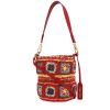Miu Miu   handbag  multicolor  raphia  and red leather - 00pp thumbnail