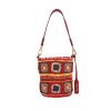 Miu Miu   handbag  multicolor  raphia  and red leather - 360 thumbnail