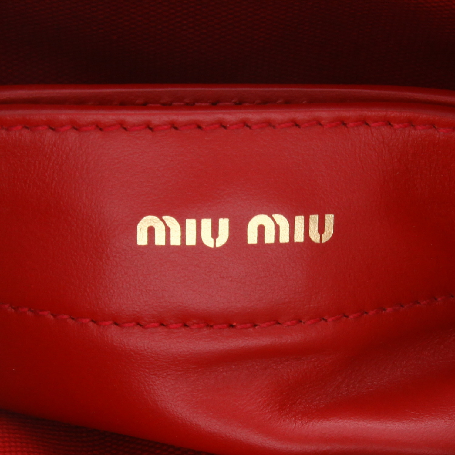 Miu Miu   handbag  multicolor  raphia  and red leather - Detail D2