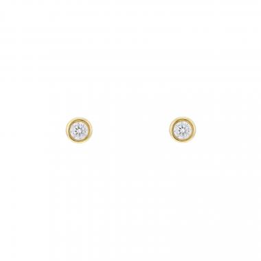 Tiffany 
Co Diamonds By The Yard earrings in yellow gold and diamond