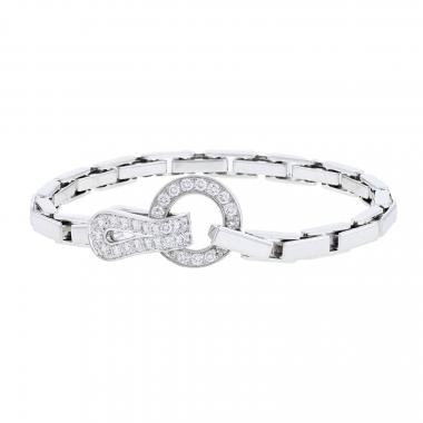 Bracciale Cartier Agrafe in oro bianco e diamanti
