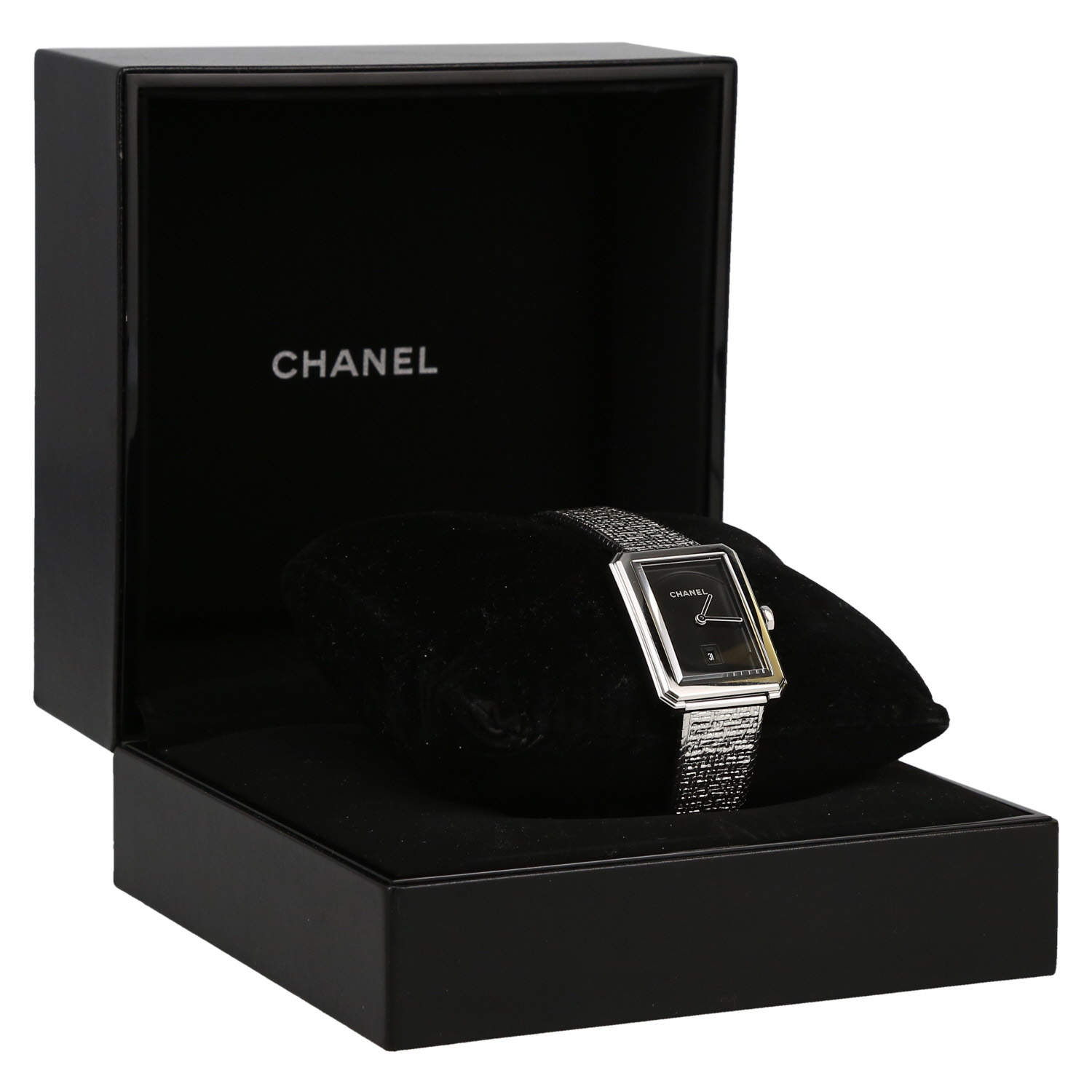 Reloj Chanel Boyfriend Tweed de acero Circa 2010