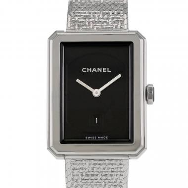 Pre-owned Chanel Premiere Iconic Chain Stainless Steel and Pink Leather - Pre-owned Watches 