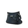Hermès Jypsiere 37 cm shoulder bag in dark blue togo leather - 00pp thumbnail