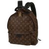 Louis Vuitton  Palm Springs backpack  in brown monogram canvas  and black leather - 00pp thumbnail
