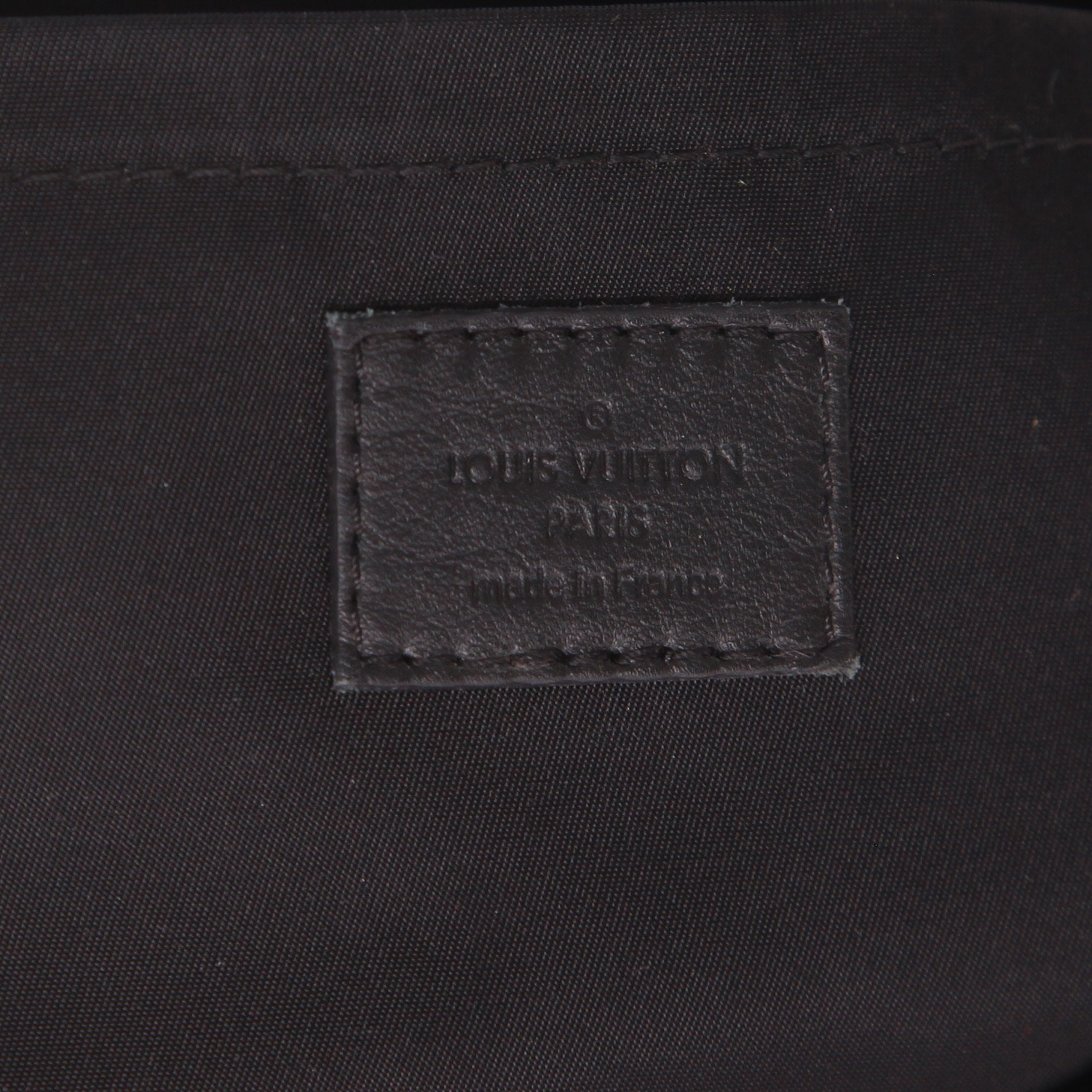 Sac à dos Louis Vuitton  Palm Springs en toile monogram marron et cuir noir - Detail D2