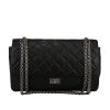 Bolso de mano Chanel 2.55 en cuero acolchado negro - 360 thumbnail