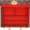 Louis Vuitton  Boite à bijoux briefcase  in brown monogram canvas  and natural leather - Detail D4 thumbnail