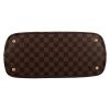 Louis Vuitton  Kensington shopping bag  in ebene damier canvas  and brown leather - Detail D1 thumbnail