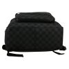 Louis Vuitton  Josh backpack  damier graphite canvas  and black leather - Detail D1 thumbnail