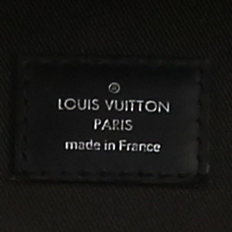 Louis Vuitton  Josh backpack  damier graphite canvas  and black leather - Detail D2