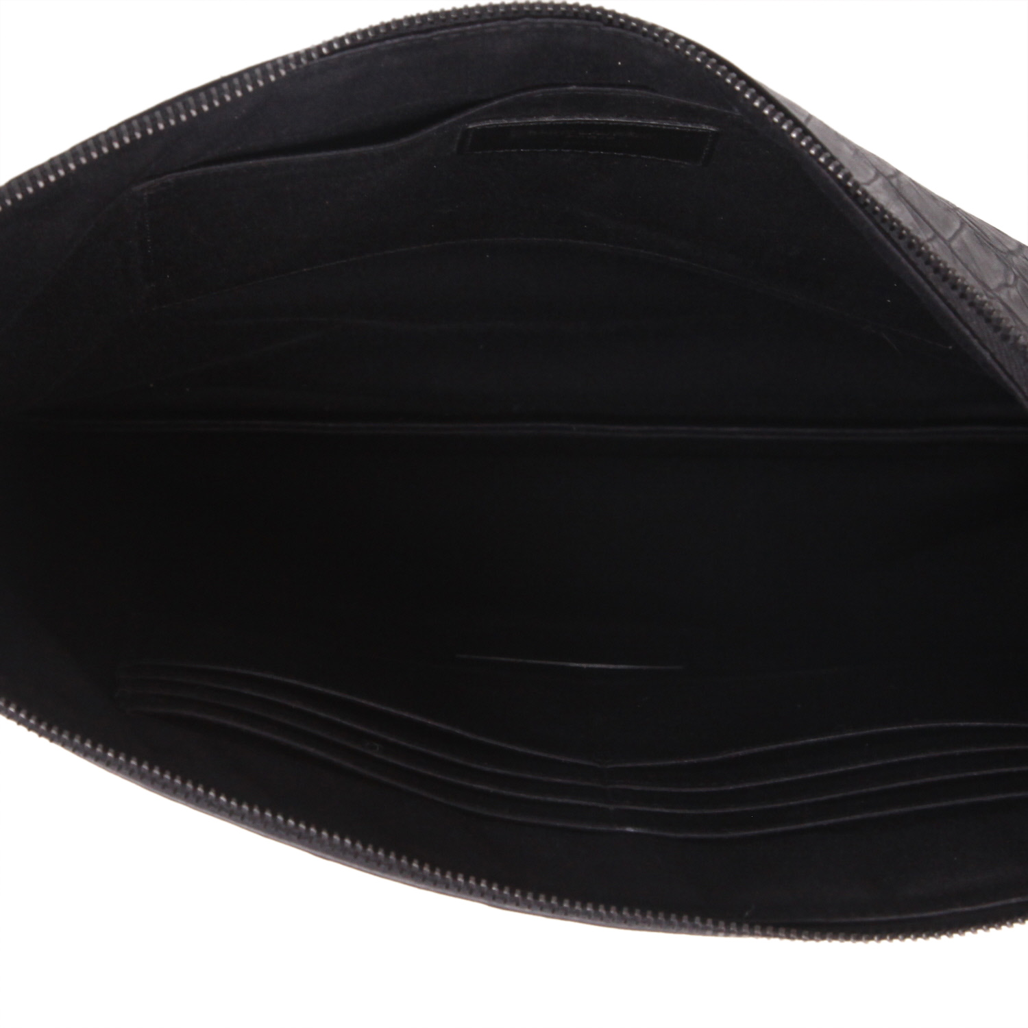 Saint Laurent   pouch  in black leather - Detail D3