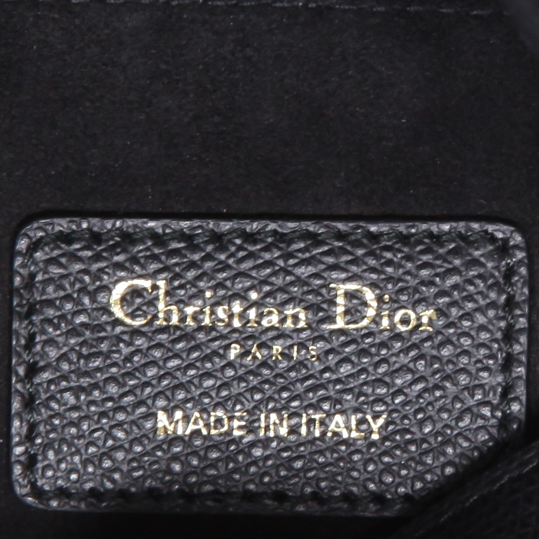 Borsa Dior  Saddle mini  in pelle martellata nera - Detail D2