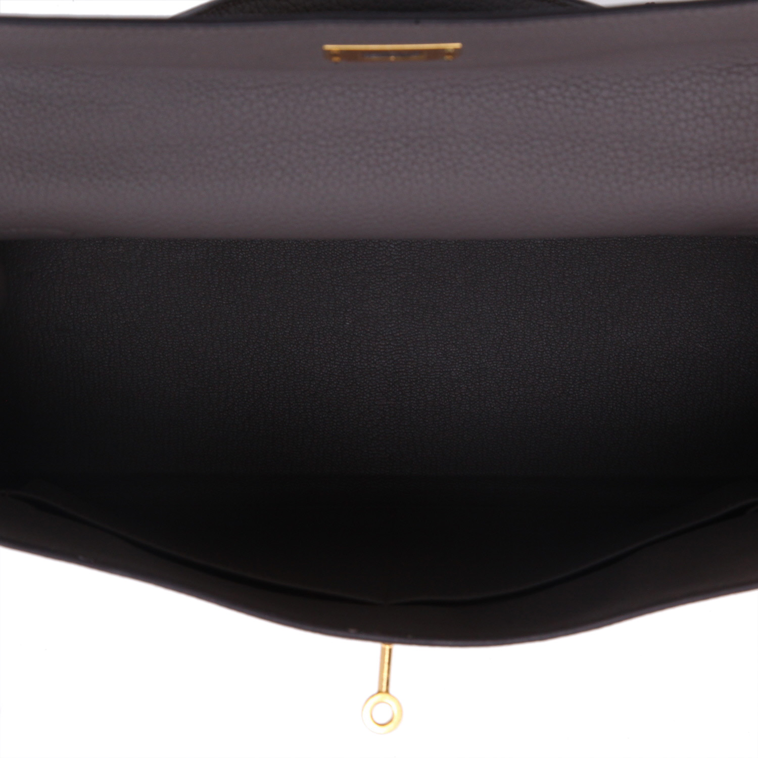 Sac à main Hermès  Kelly 32 cm en cuir togo gris étain - Detail D3