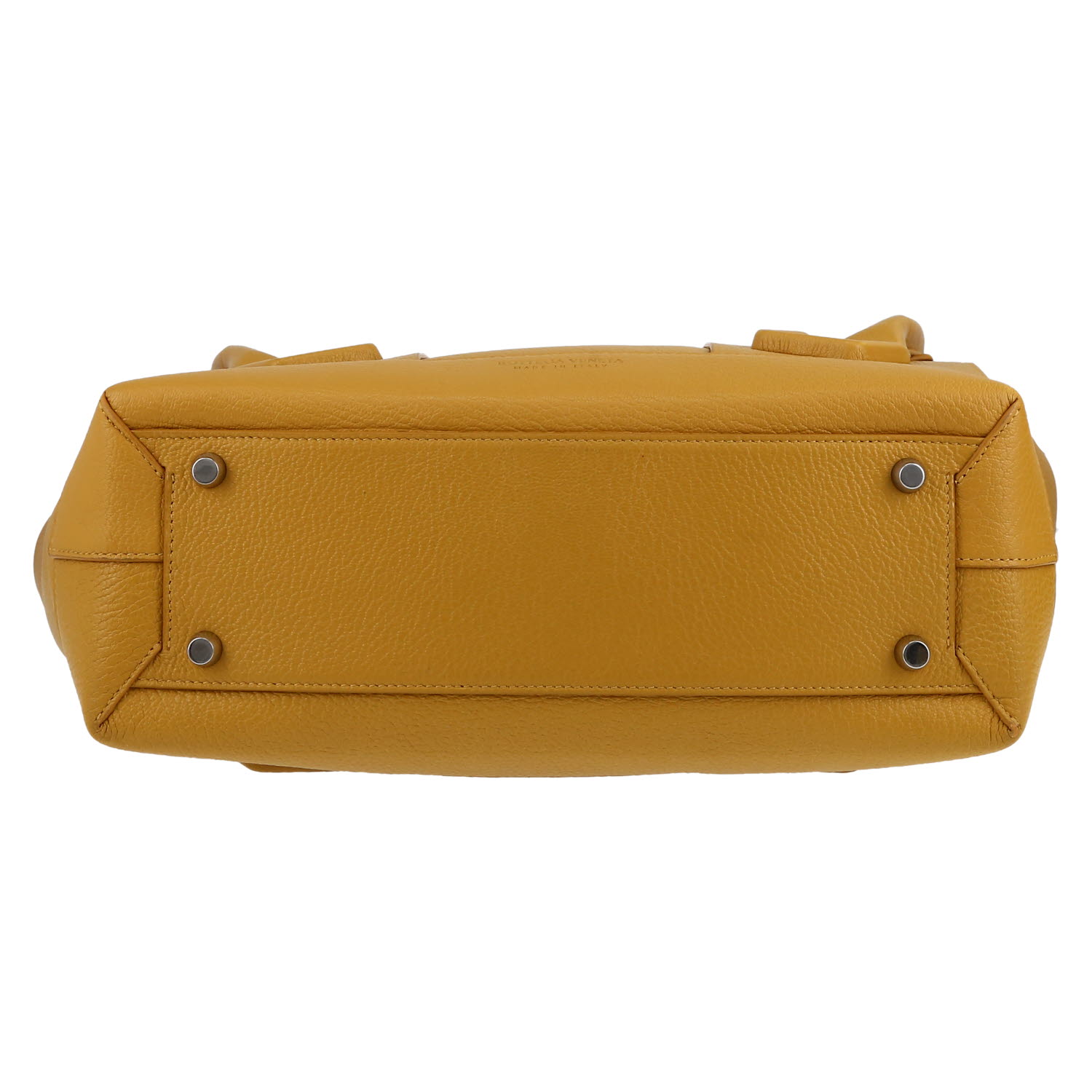 Borsa Bottega Veneta  Arco 33 in pelle intrecciata giallo senape - Detail D1