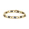 Cartier  bracelet in yellow gold and sapphires - 00pp thumbnail