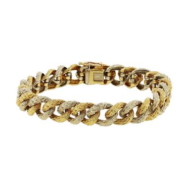 Bracciale Vintage  in oro giallo e oro bianco