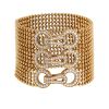 Brazalete flexible Cartier Agrafe de oro rosa y diamantes - 00pp thumbnail