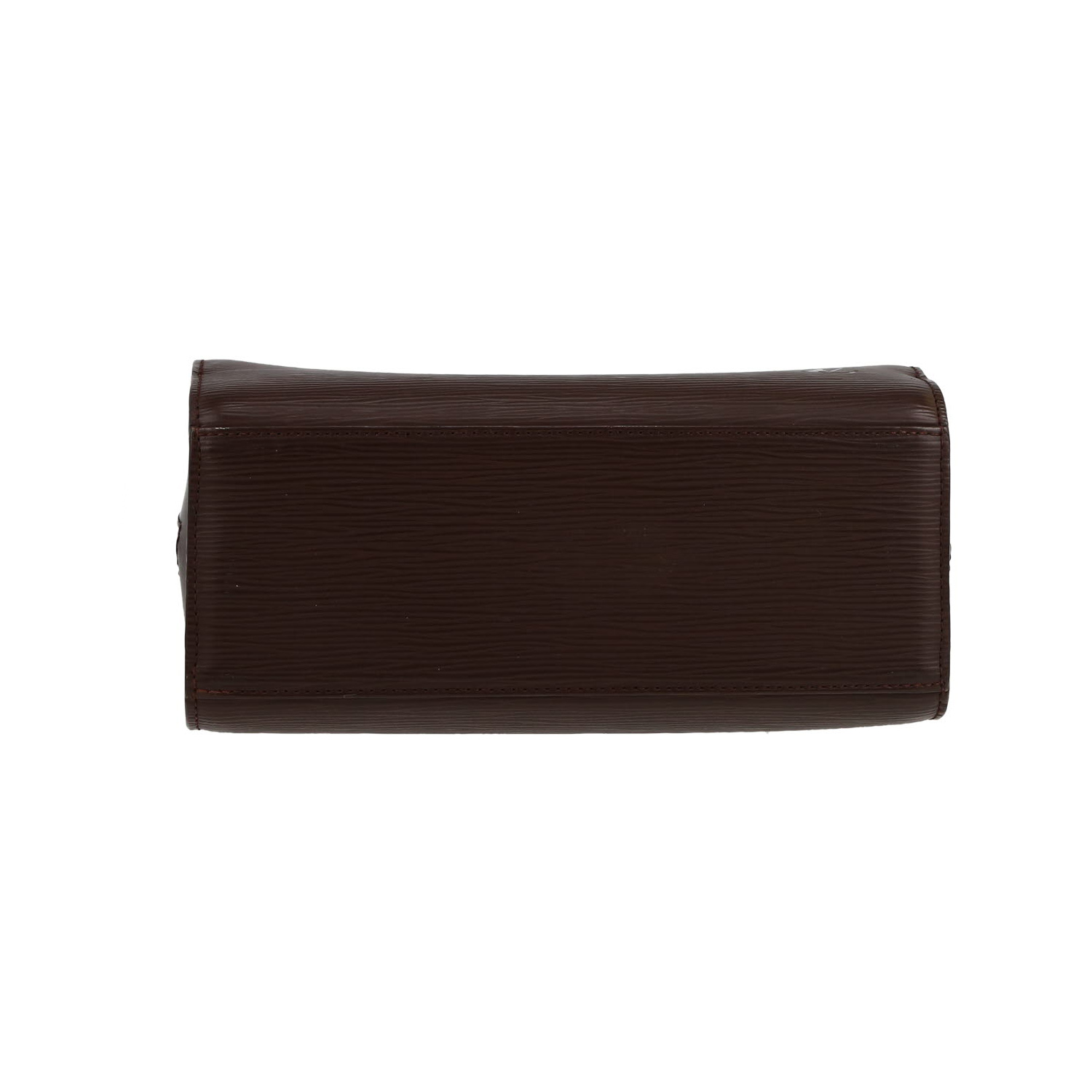 Borsa Louis Vuitton  Pont Neuf in pelle Epi marrone - Detail D1
