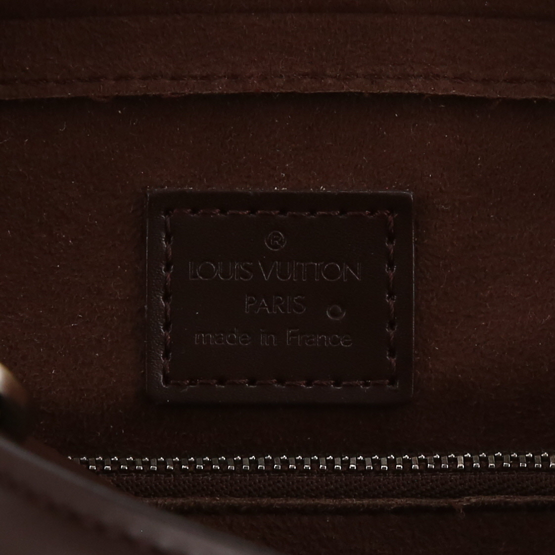 Borsa Louis Vuitton  Pont Neuf in pelle Epi marrone - Detail D2