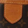 Louis Vuitton  Delightful bag worn on the shoulder or carried in the hand  in brown monogram canvas  and natural leather - Detail D2 thumbnail