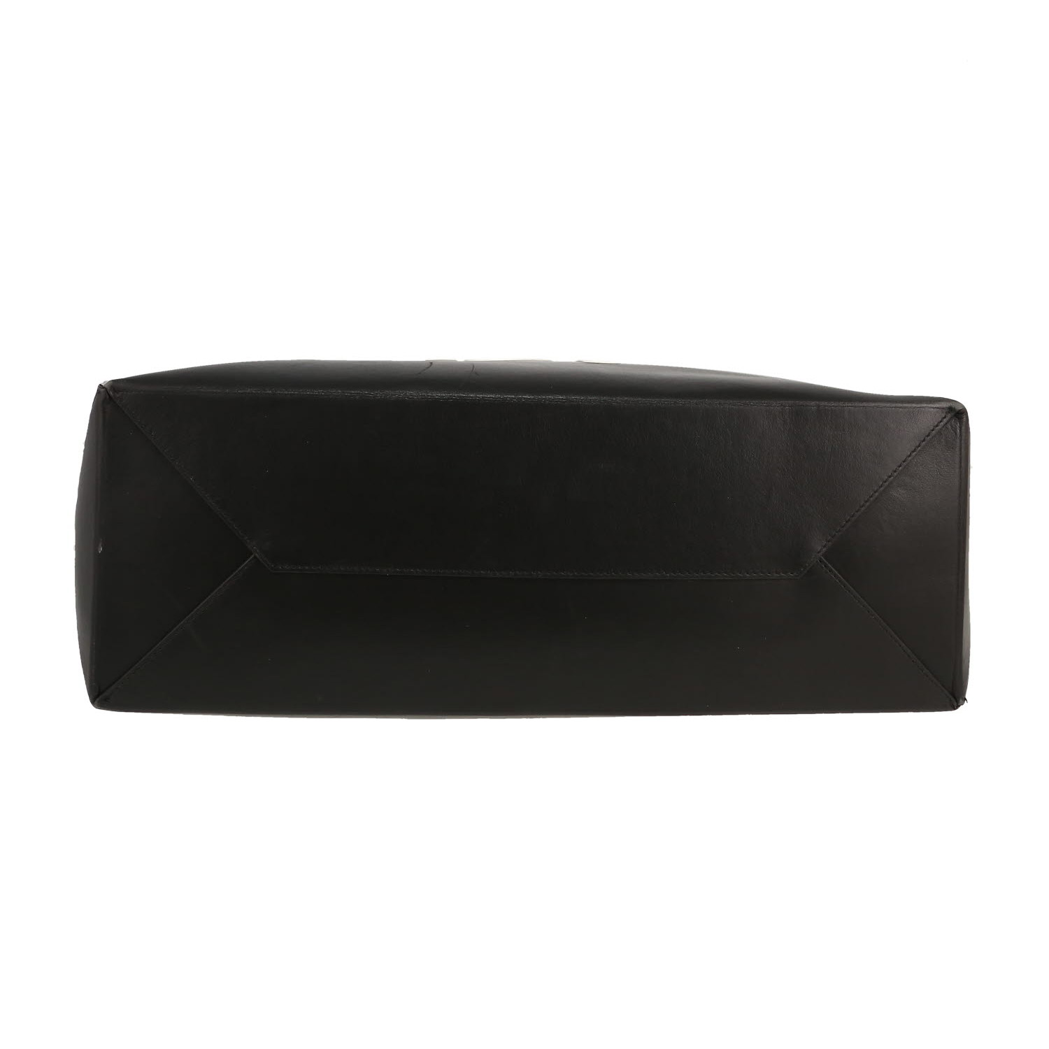 Dior  D-Dior Editions Limitées Stüssy shopping bag  in black and white leather - Detail D1